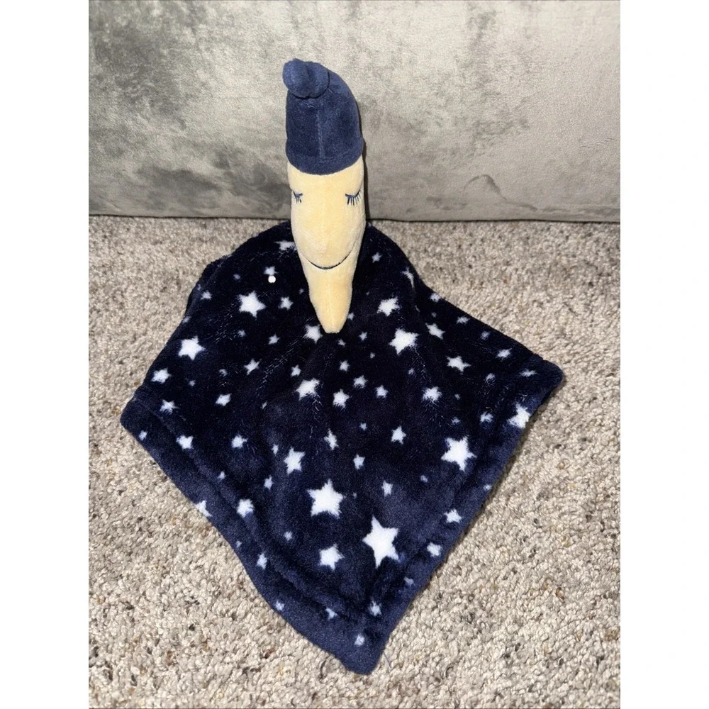HB Moon Stars Blue‎ White Yellow Plush Lovey 14